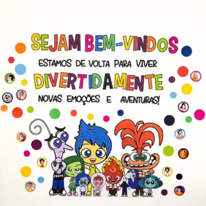 Painel Volta às Aulas Divertidament