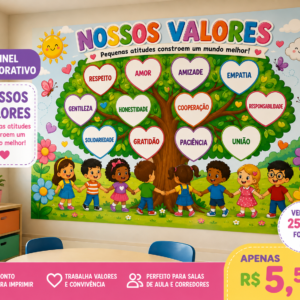 🌈 PAINEL NOSSOS VALORES 🌳