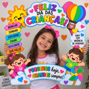 🎈📸 BAMBOLÊ PARA FOTOS – DIA DAS CRIANÇAS 🌈✨