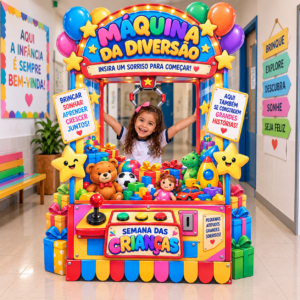 🎮🌈 MÁQUINA DA DIVERSÃO – SEMANA DAS CRIANÇAS 🌈🎮