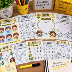 💛 ATIVIDADES SETEMBRO AMARELO – 4 ANOS 🌻